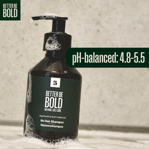 Glatzenshampoo | No Hair Shampoo Glatzenpflege BetterBeBold