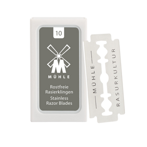 MÜHLE - 10er Pack Rasierklingen für traditionelle Sicherheitsrasierer Klingen & Zubehör Muhle - Hans-Jürgen Müller GmbH & Co. KG