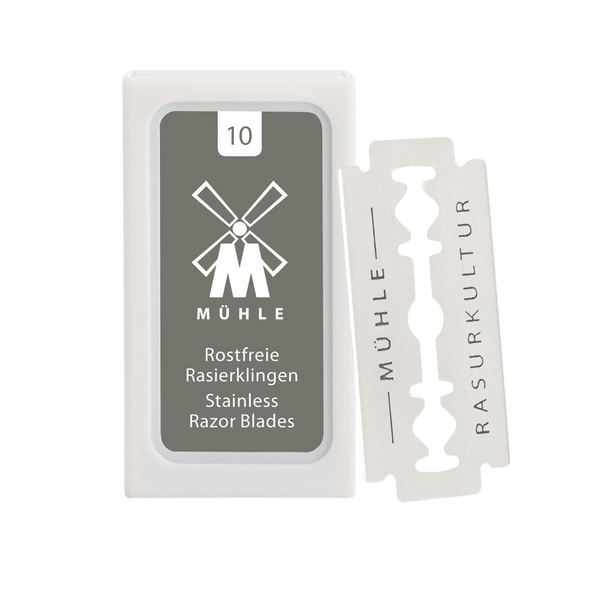 MÜHLE - 10er Pack Rasierklingen für traditionelle Sicherheitsrasierer Klingen & Zubehör Muhle - Hans-Jürgen Müller GmbH & Co. KG