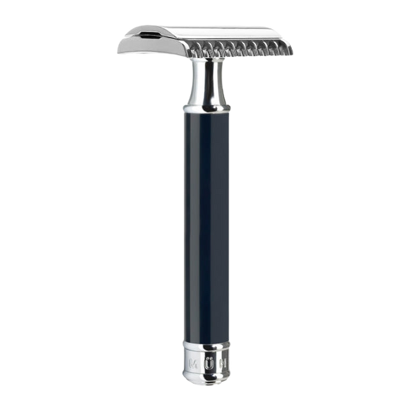 Mühle Rasierhobel Silber & Schwarz Rasierhobel Muhle - Hans-Jürgen Müller GmbH & Co. KG Offener Kamm R101 - Fortgeschritten