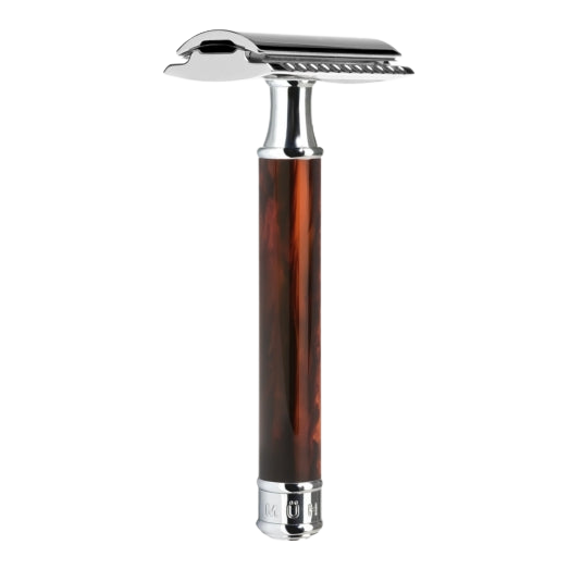 Rasierhobel Traditional Tortoise Rasierhobel Muhle - Hans-Jürgen Müller GmbH & Co. KG Geschlossener Kamm R108 - Künstliche Schildkröte