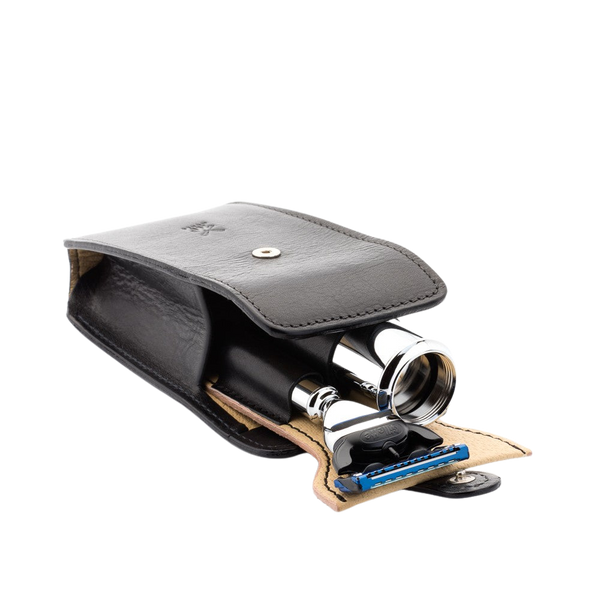 Reisetasche aus Leder Schwarz Klingen & Zubehör Muhle - Hans-Jürgen Müller GmbH & Co. KG