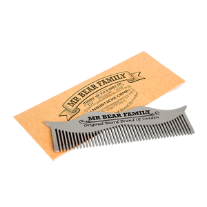 Vollbart & Schnurrbart Stahlkamm Bartkämme & Bartbürsten Mr Bear Family