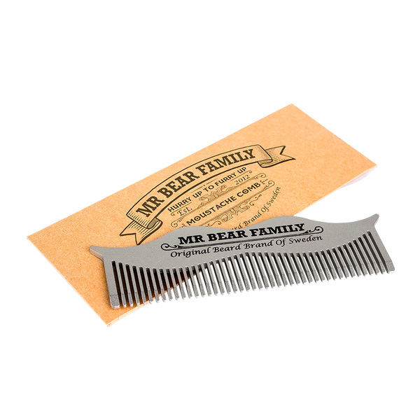 Vollbart & Schnurrbart Stahlkamm Bartkämme & Bartbürsten Mr Bear Family