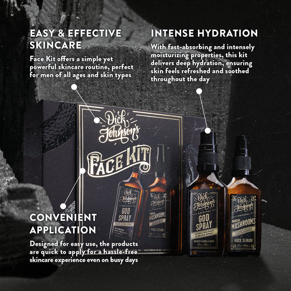 Gesichtspflege Set - Face Kit Hautpflege Set Dick Johnson