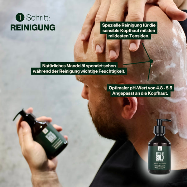 Glatzenshampoo | No Hair Shampoo Glatzenpflege BetterBeBold   