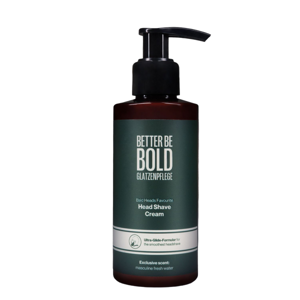 Glatzen Rasiercreme mit Ultra-Glide-Effekt Glatzenpflege BetterBeBold