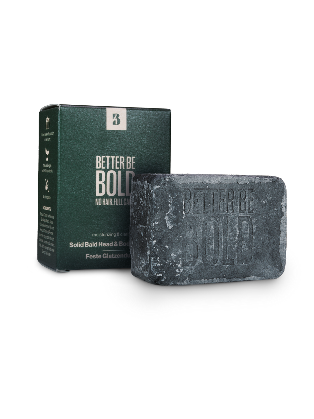 Feste Glatzendusche - Seifenstück 110G Glatzenpflege BetterBeBold   