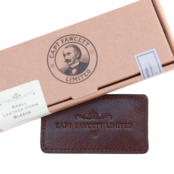 Tasche für Schnurrbartkamm (Leder) Bartkämme & Bartbürsten Captain Fawcett   