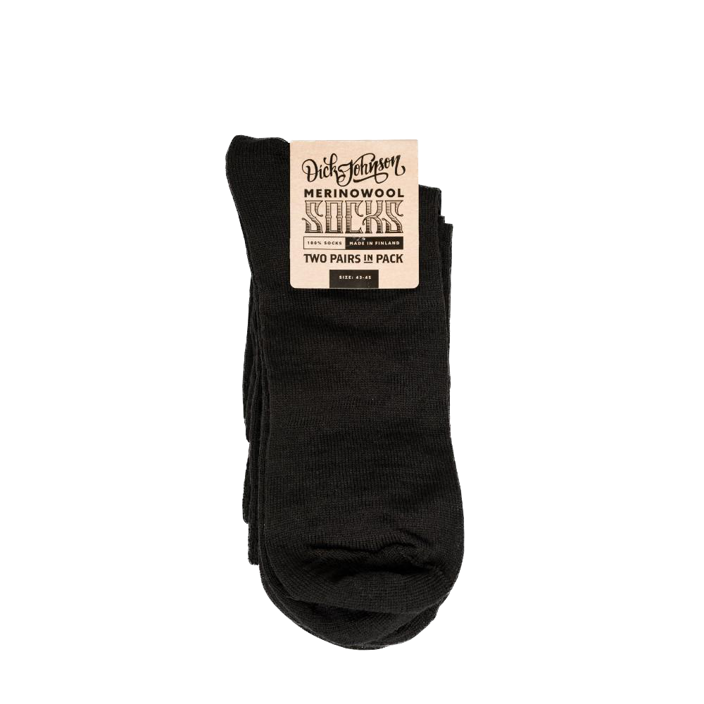 Socken Merino Wolle 2-Pack Black Kleidung Discontinued