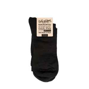 Socken Merino Wolle 2-Pack Black Kleidung Discontinued