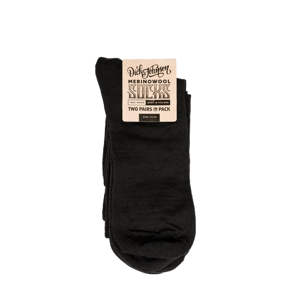 Socken Merino Wolle 2-Pack Black Kleidung Discontinued