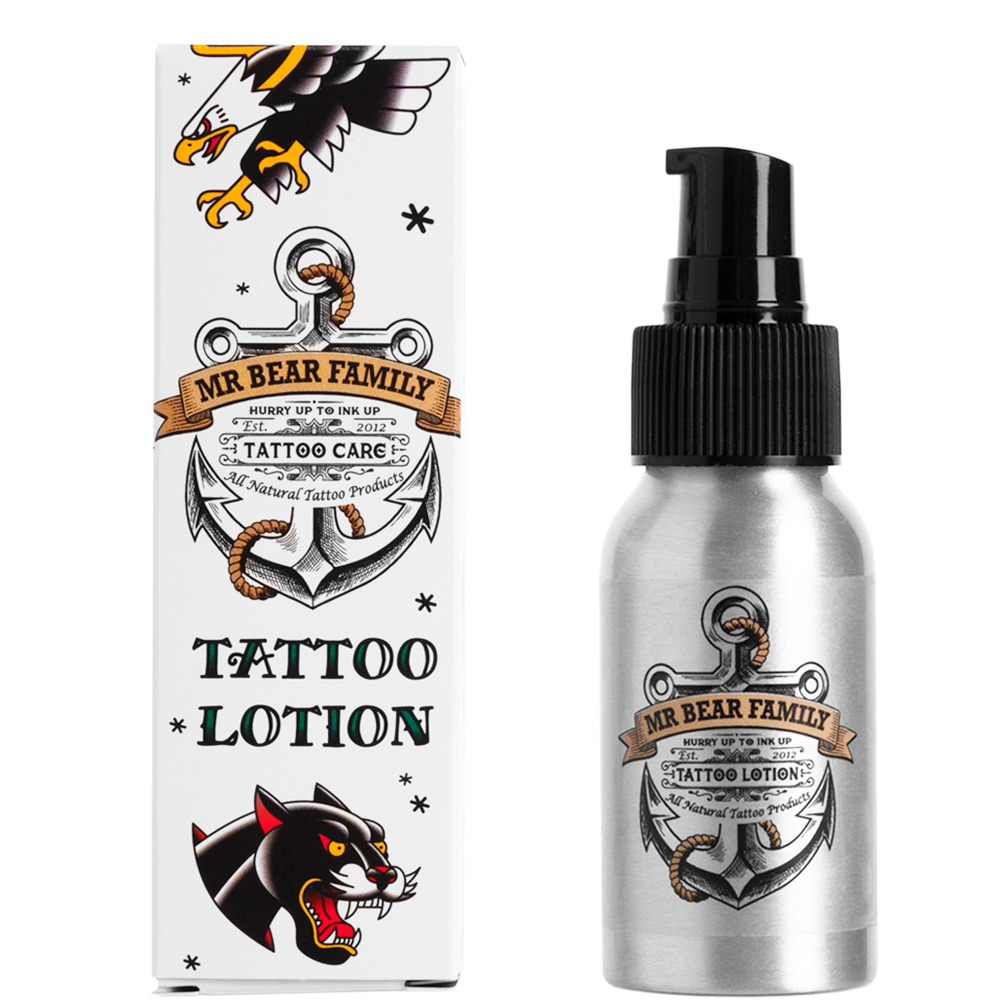 Tattoo Creme 50ml - Tattoo Lotion Tattoopflege Mr Bear Family   